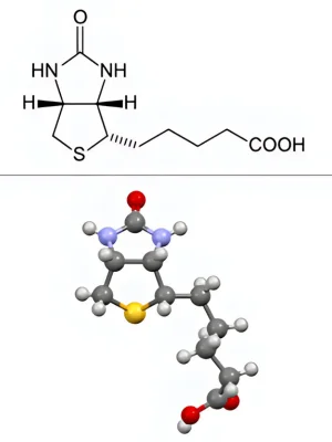 Biotin Tablets Chemical Structure